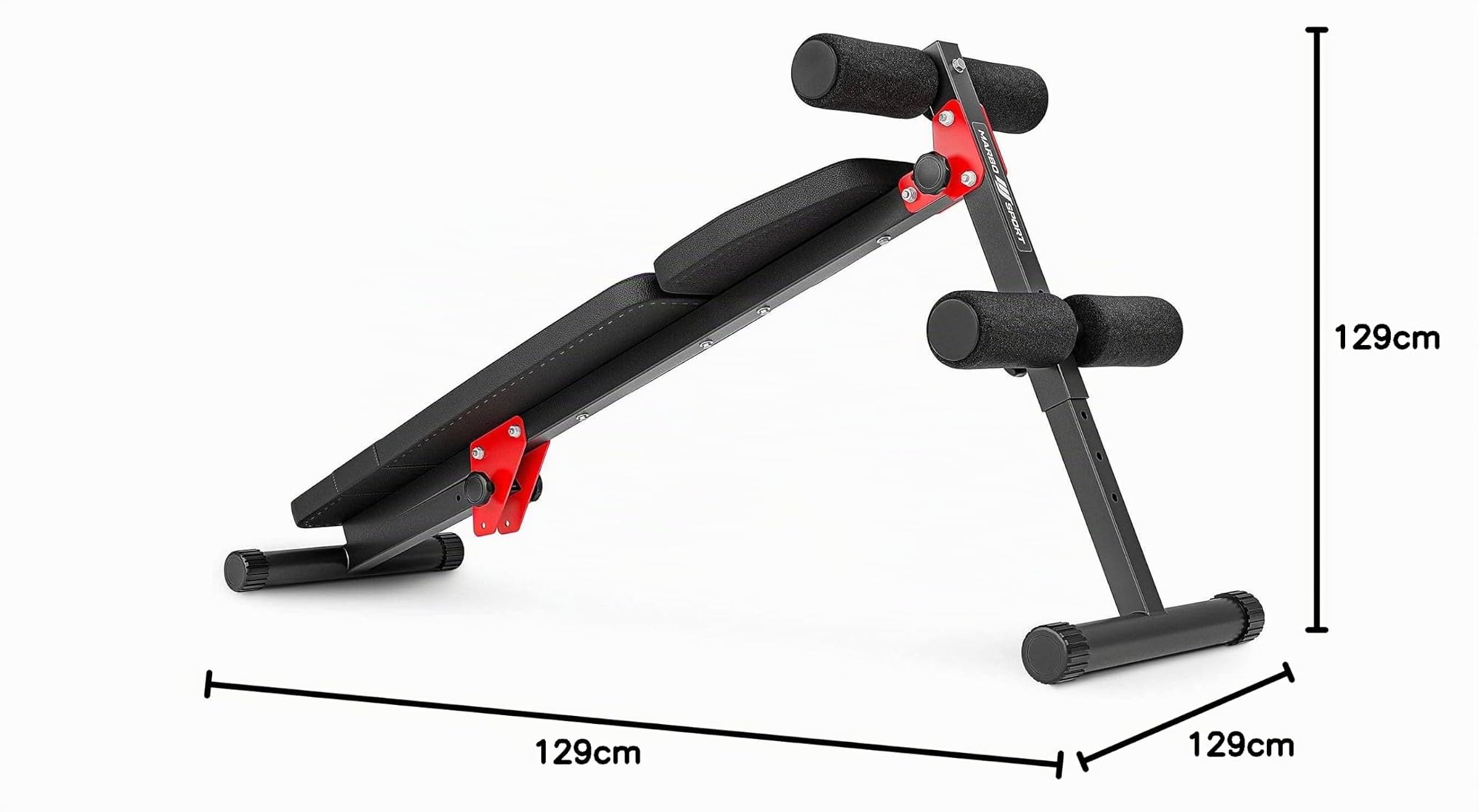 Marbo Sport Banco de Entrenamiento Plegable Banco de Pesas MH-L104 2.0 | Made in EU