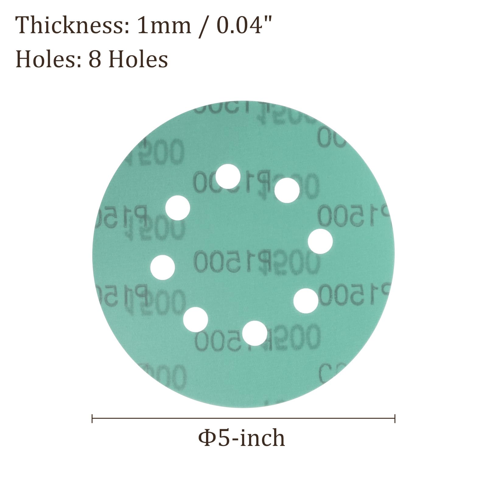 Kozelo 50pcs Green Film Sanding Discs - Image 3