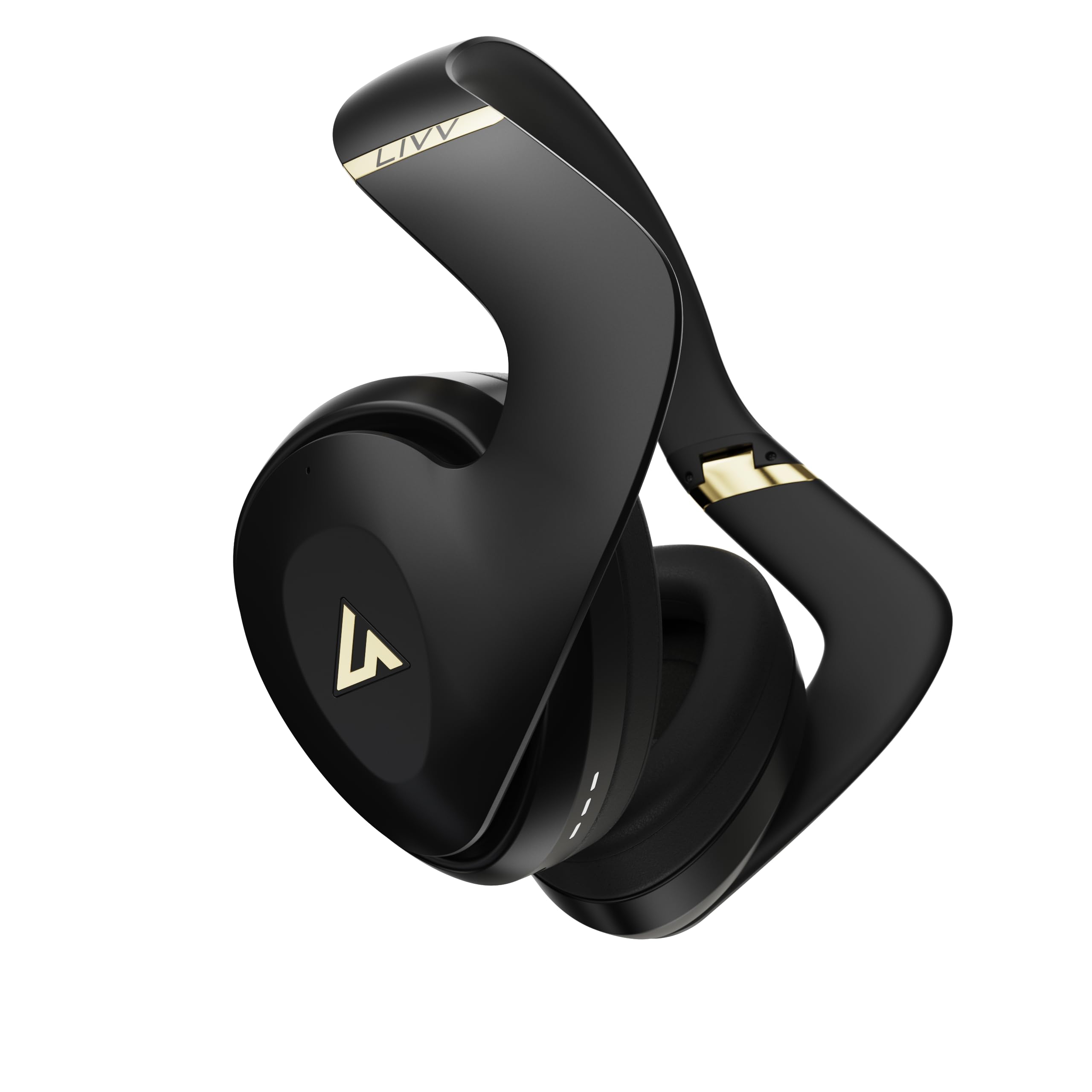 LIVV PRO Sports Headphones Designed for Gym, Workout, Running - Comfortable, Ergonomic, Over Ear, Active Noise Cancelling, 5 Microphones, Wireless, 50 Hours Battery Life, Bluetooth 5.3, Matte Black-image-19