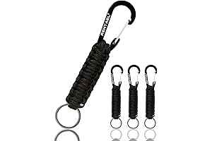Military Grade Paracord Keychain: Carabiner with Strap for Limitless Use
