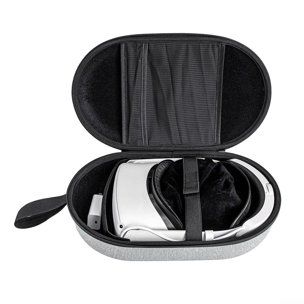 Aufbewahrungstasche für Meta Schutzhülle für Quest 3S/3/2 VR Gaming Headset Aufbewahrung Schutzhülle für VR-Headset, Kopfband, Controller, Wie abgebildet, Klassisch
