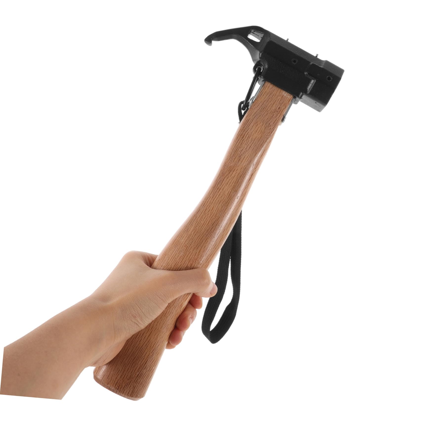 Toddmomy Martello per Picchetti da Campeggio Leggero e Compatto con Estrattore Unghie Resistente Martello Multiuso per Tende Escursionismo e Backpacking Testa Antiscivolo per Installazione