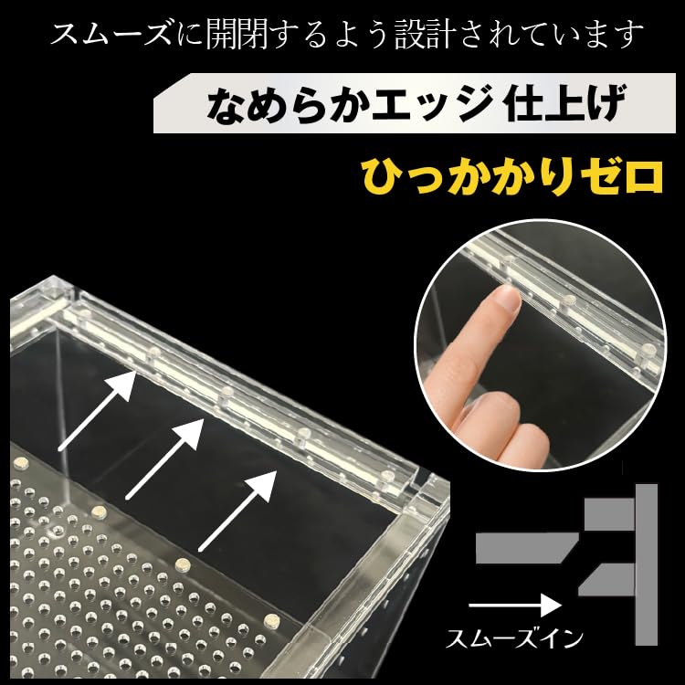 Amazon | TOPCREATE 爬虫類ケージ アクリルケージ, 両生類用, 厚さ4mm