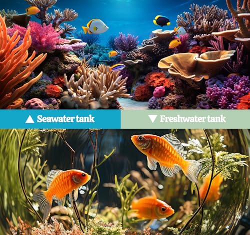 Binswloo Fish Tank Decorations, Coral Reef Aquarium Decor Ornaments, 2 Aquarium Plants for Fish Tank Decoration Accessories - Image 5