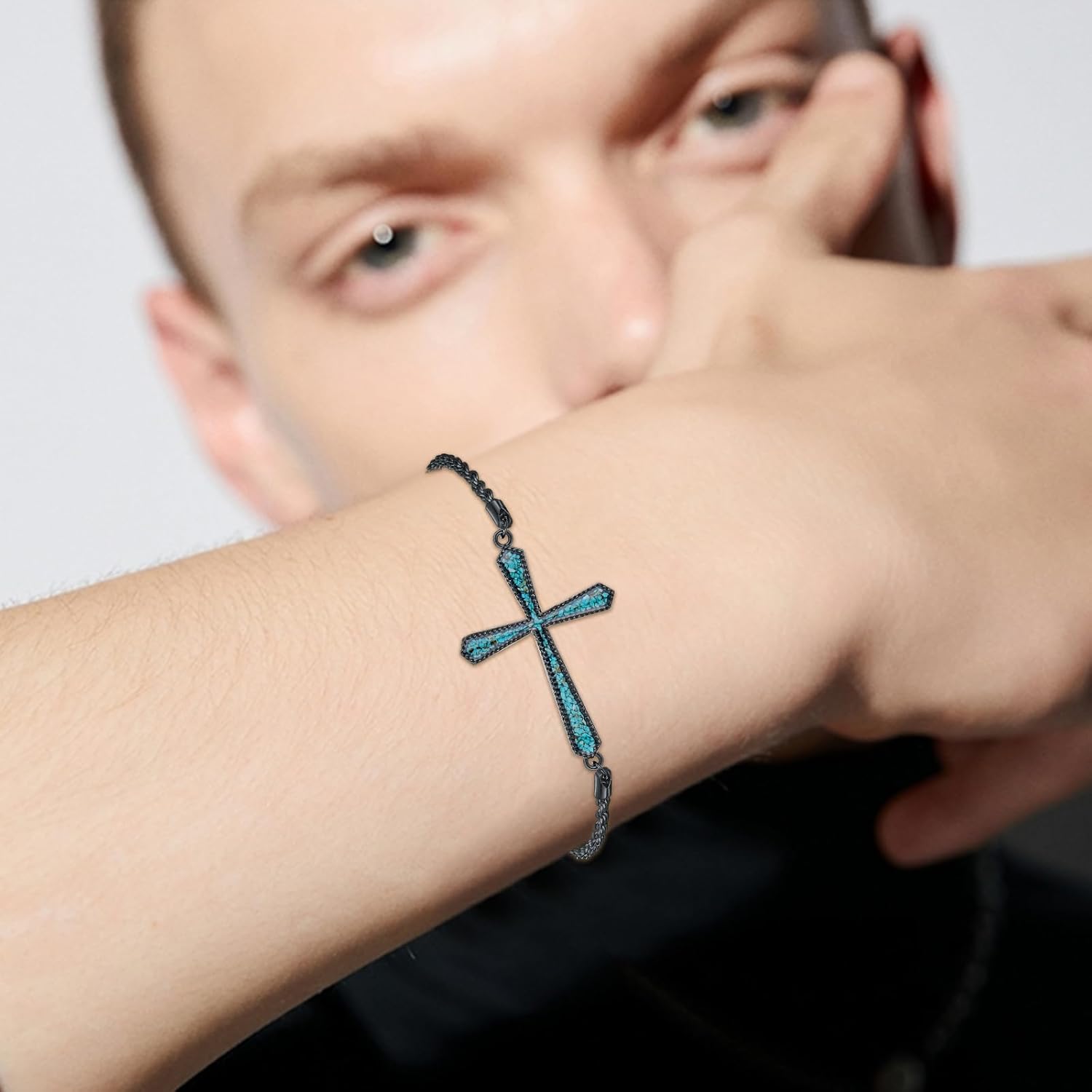 Cross/Mustard Seed Bracelet Gifts for Women 925 Sterling Silver Bracelet Faith Christian Jewelry Religious Christmas Gift for Wife