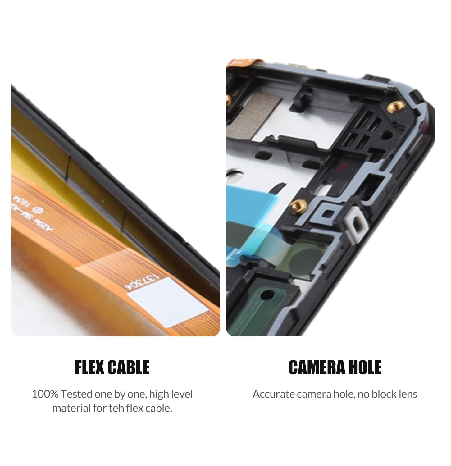Replacement for Samsung Galaxy A10e LCD Screen with Frame for Samsung A102 A102D A102F A102U A102DS A102F/DS S102 S102DL Touch Screen Digitizer Assembly LCD Display with Repair kit(Black with Frame)