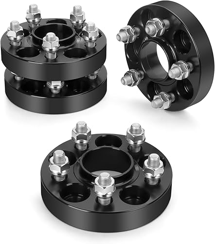Dynofit Espaciadores de rueda 5x100 para Subaru Impreza Crosstrek BRZ Crosstrek Legacy GT86, 4 adaptadores de rueda de orificio de cubo M12x1.25 de