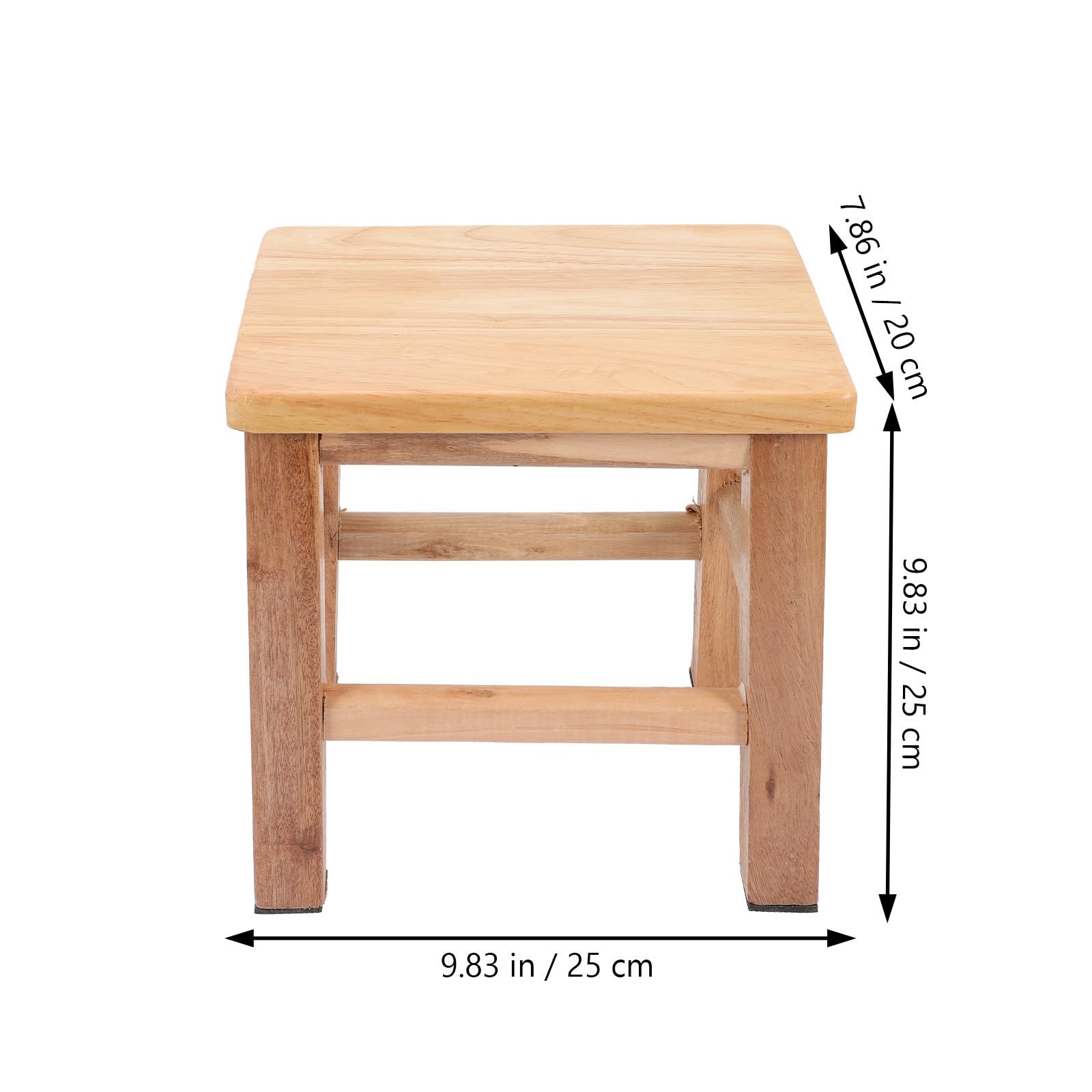 Toddmomy Taburete de Madera para Niños Pequeños, Antideslizante, 25cm
