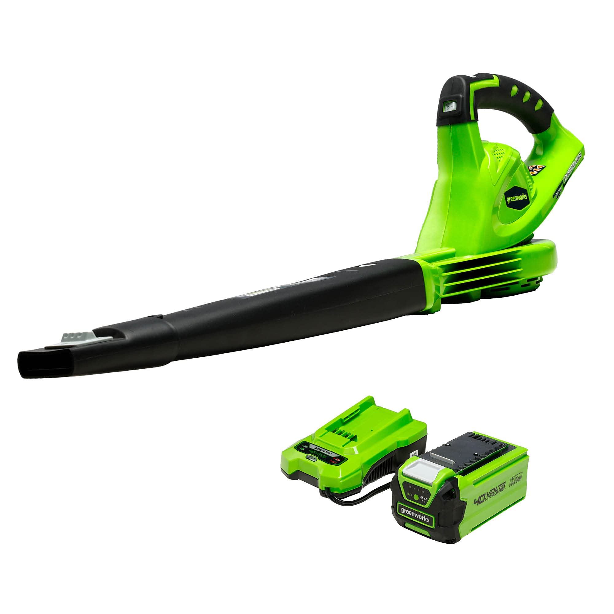 Greenworks 40V 150 MPH Variable Speed Cordless Blower, 2.0 AH Battery Included 24252 (B00AW72V4O) Amazon Price History, Amazon Price Tracker