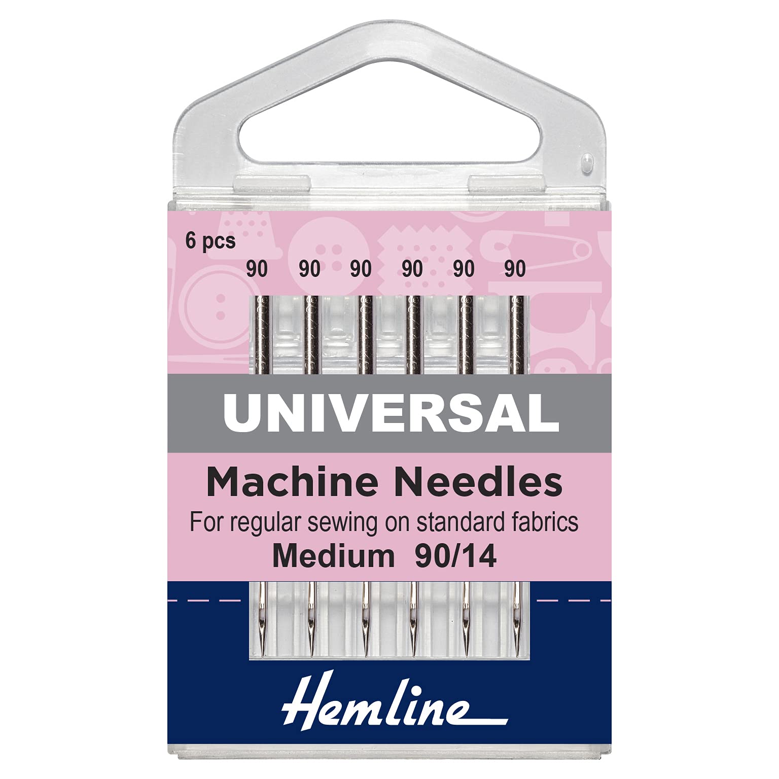 Hemline Sewing Machine Needles - Universal - Size 90/14 H100.90