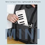Rechargeable Keyboard,HUIOP SMK-25mini MIDI Keyboard Rechargeable 25-Key MIDI Control Keyboard Mini Portable USB Keyboard MIDI Controller with 25 Velocity Sensitive Keys 1 Knob