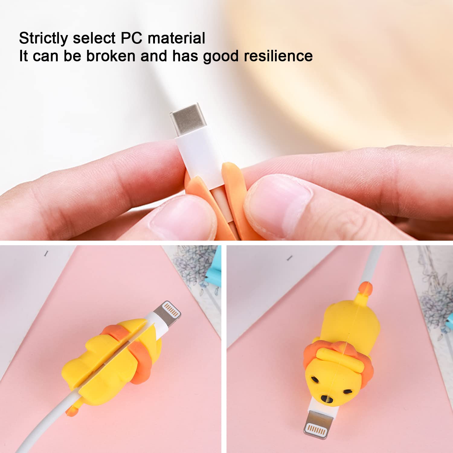 ochrona kabla przed zwierzętami, 40 sztuk, przypadkowy styl, urocze zwierzęce, kabel do ładowania, ochrona przed uszkodzeniami, styl losowy
