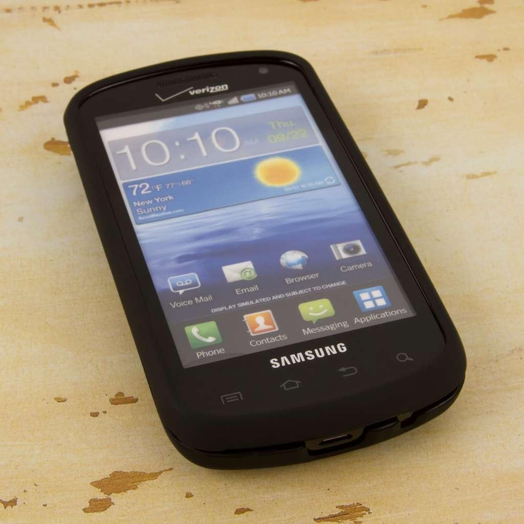 EMPIRE Black Rubberized Hard Case Cover for Samsung Stratosphere