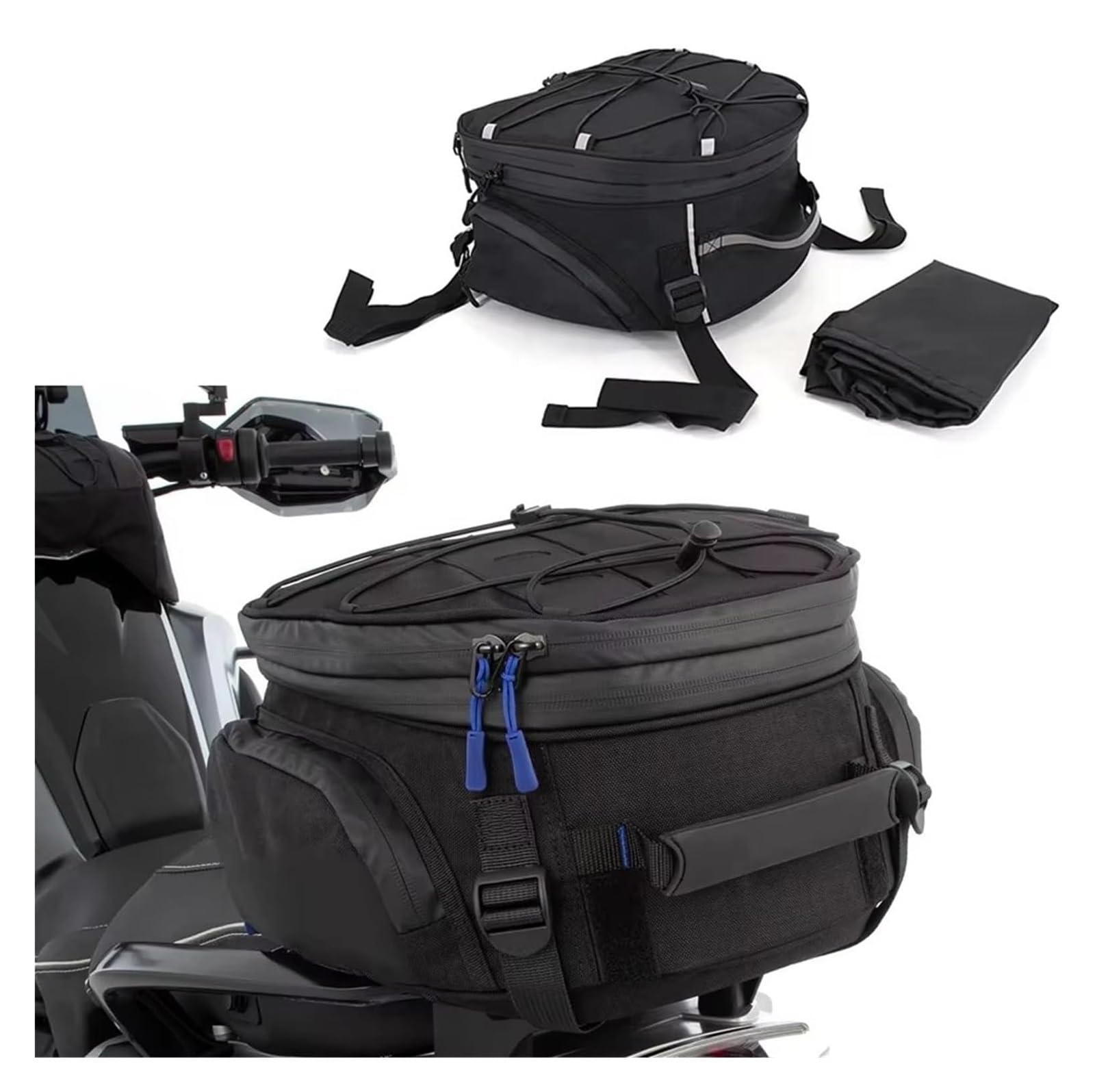 Moto Paraurti Borsa per BMW&W per R1300GS Moto Coda Multifunzionale Resistente Sella Posteriore Pilota Zaino Bagagli da Borsa