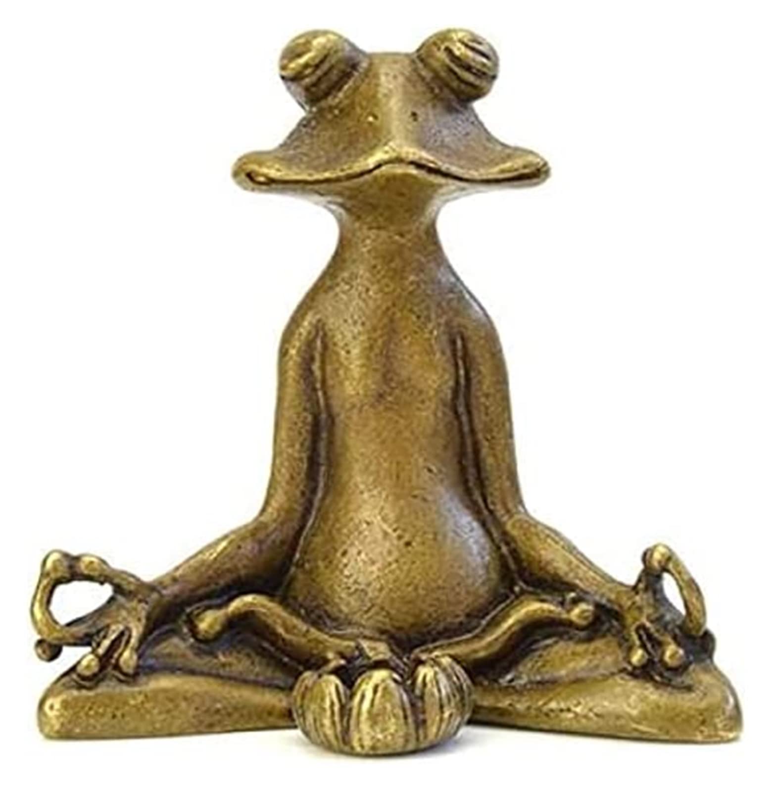 Accessoires de table grenouille ornement laiton sculpté flore fleur