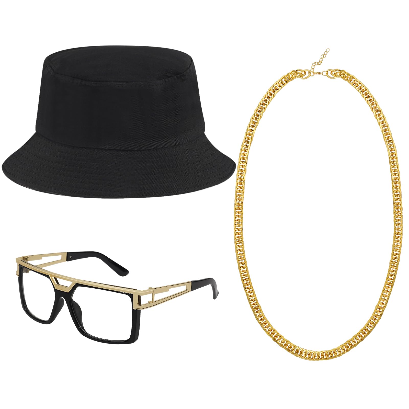 Amazon.com: ONUPGO Hip Hop Costume Kit 80s/90s Rapper