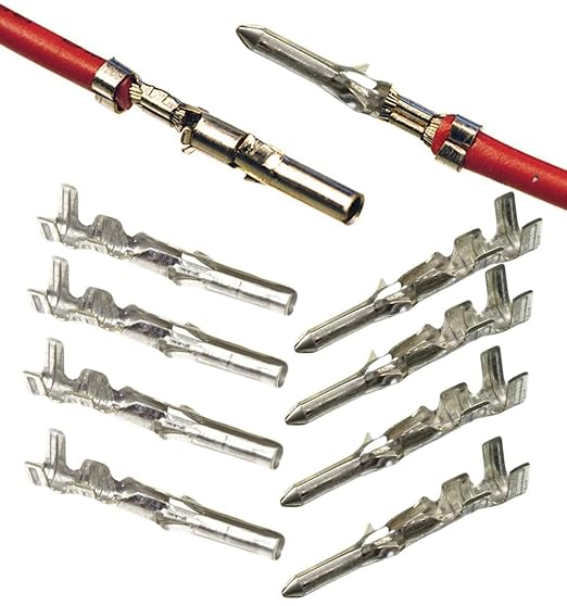 (20 Pair) Molex 18-24 AWG Gauge Pins 0.062" Male and Female Pins Connector, Crimp Style pin, 1561-(P901) L