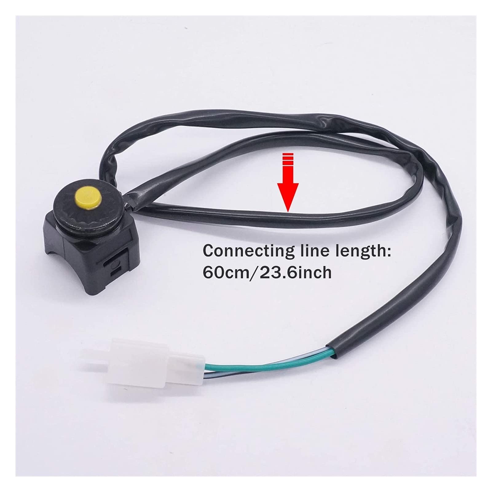 Aramox Coupe-circuit D'arrêt D'urgence Pour Moteur Hors-bord – 12V, Cordon 70 Cm, Compatible ATV, Moto Et Tondeuse, Facile à Installer