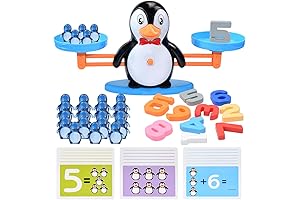 Penguin Balance Scale & Number Counting Blocks Game for Kids Learning