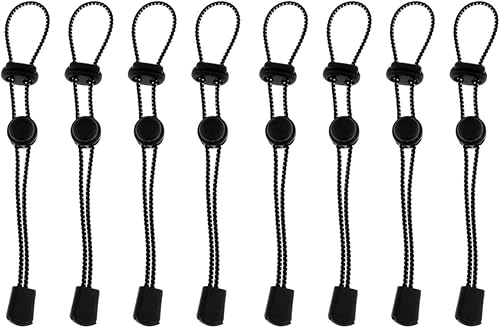 CLISPEED 8 correas de cuerda para bastón trasero con hebilla de cordón, soporte para muletas, correa elástica ajustable para montañismo, senderismo