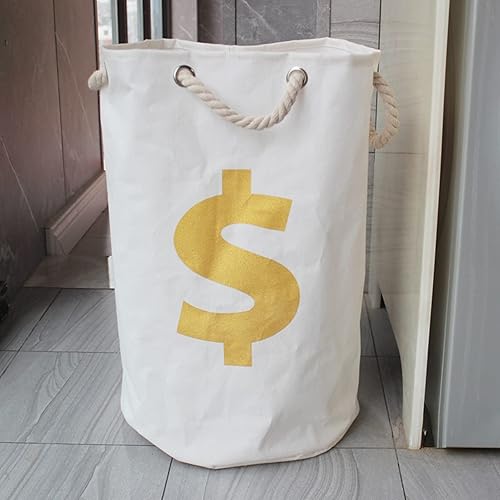 Cestas de lavandería plegables con asas de cordón, cesta de lavandería de gran capacidad, cesta de almacenamiento ligera para dormitorio, baño, A