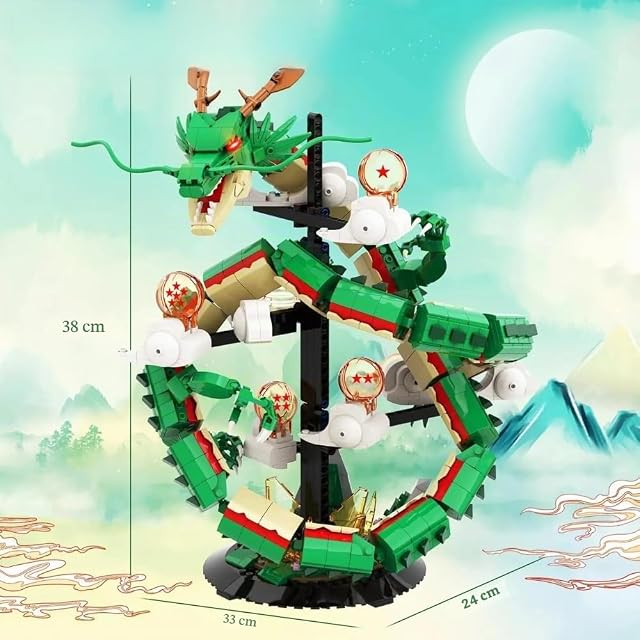 Foto 2 de 8 de Buroku - Dragón Oriental de Construcción con 1818 Piezas