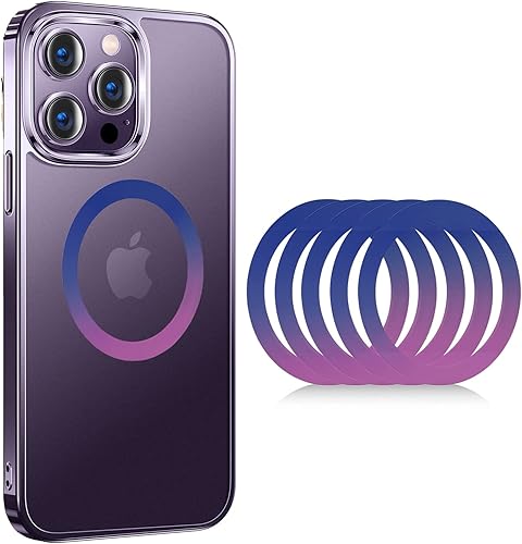 5 piezas para anillo adaptador magnético universal, adhesivo magnético compatible con accesorios de carga inalámbrica para iPhone 141312 Mini Pro