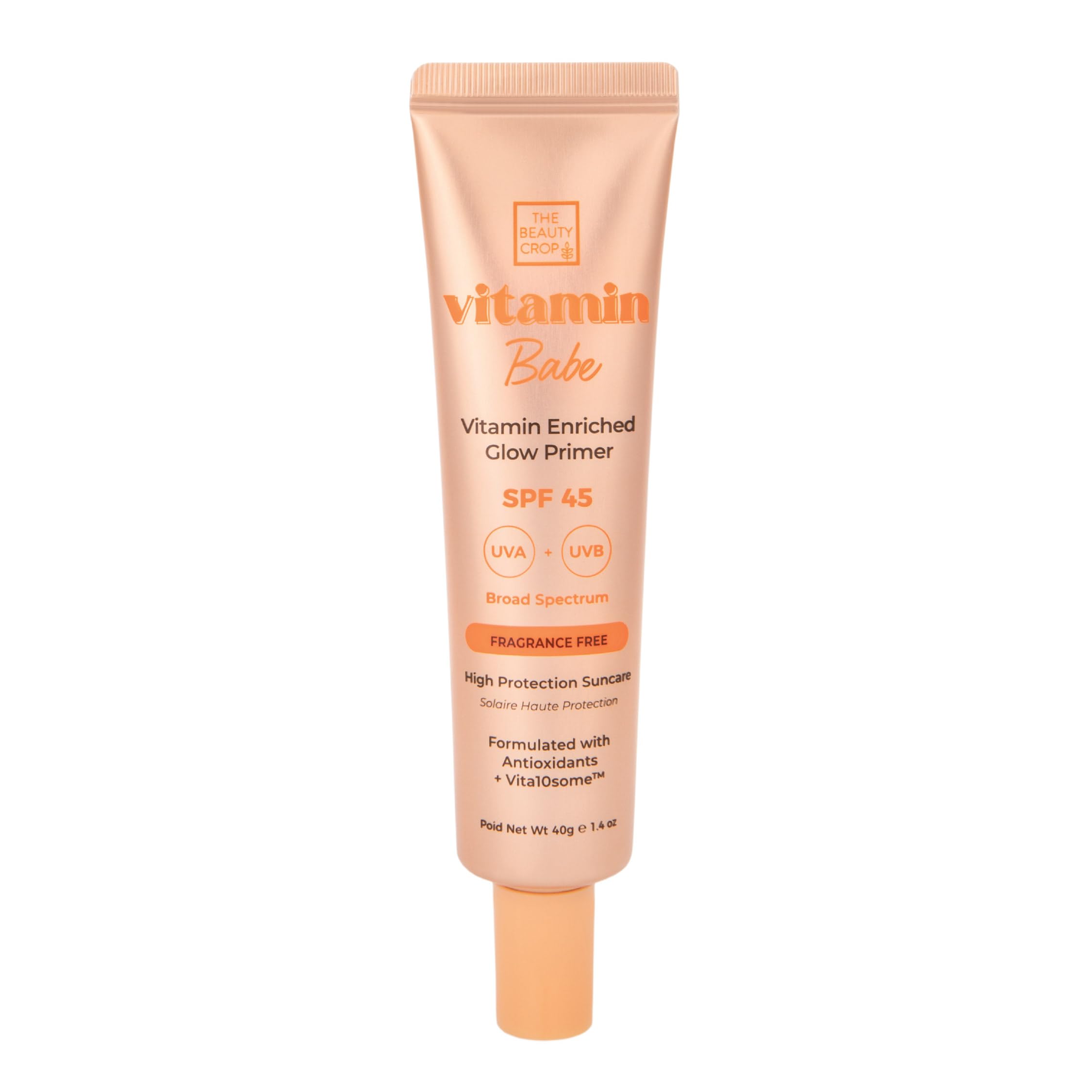 The Beauty Crop Vitamin Babe Vitamin Enriched Face + Body SPF 45 - Moisturising Primer with Broad Spectrum Protection - 40 ml