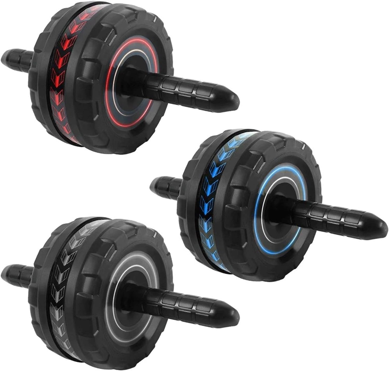Koło rolkowe Abs Antislip-oefeningsroller Buikwiel Buikoefeningsroller Body Fitness Krachttraining Dubbel Ab-rollerwiel Prezent