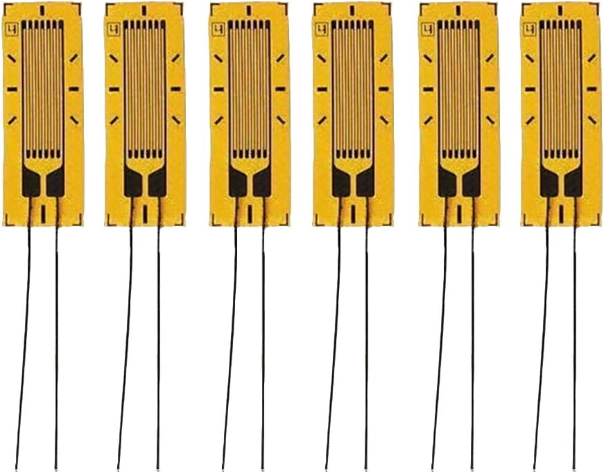 Strain Gauge, 10AA 120 Ohm Strain Gauge Used in Mechanics Experiment for Material, Industry or Science (6 Pack)