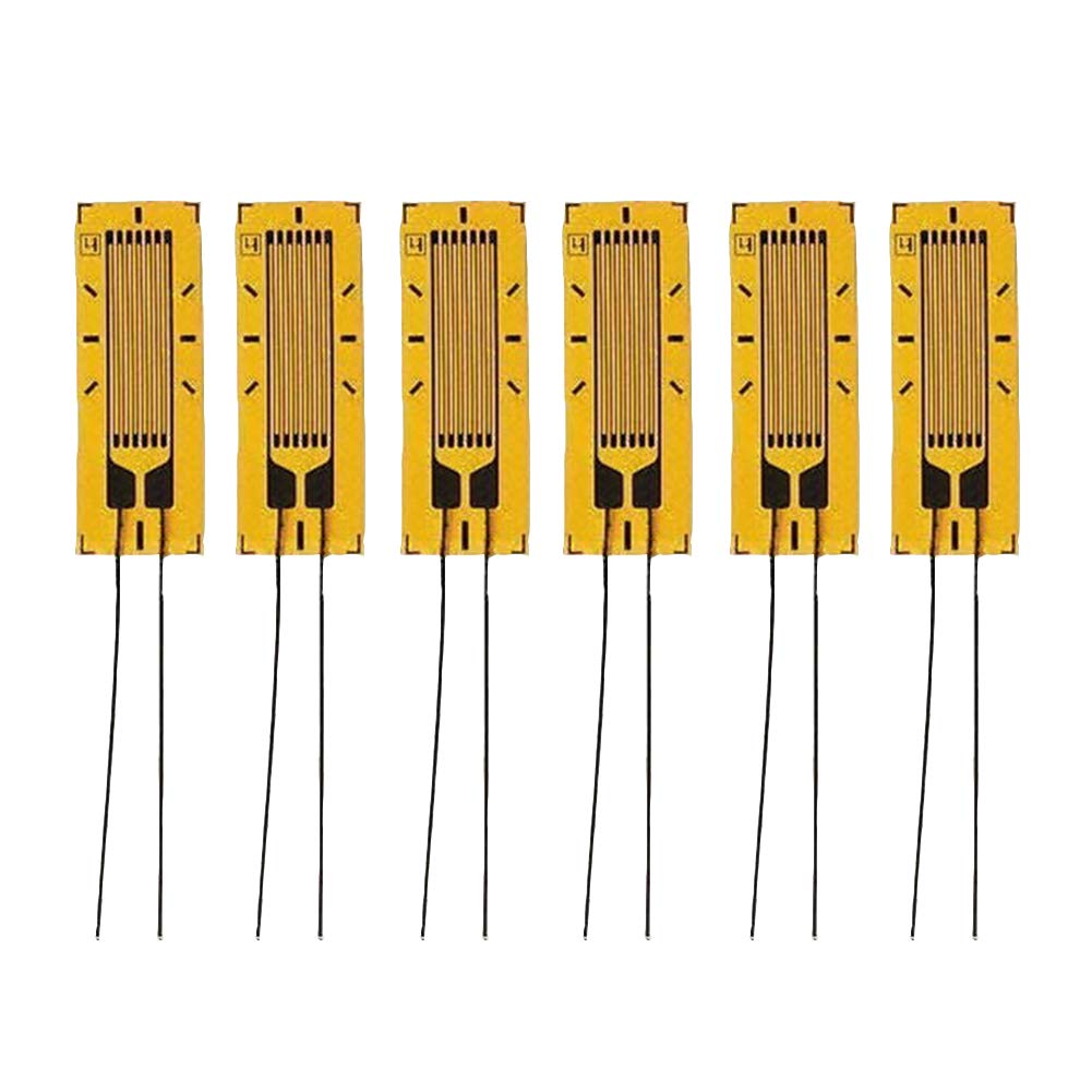 Strain Gauge, 10AA 120 Ohm Strain Gauge Used in Mechanics Experiment for Material, Industry or Science (6 Pack)