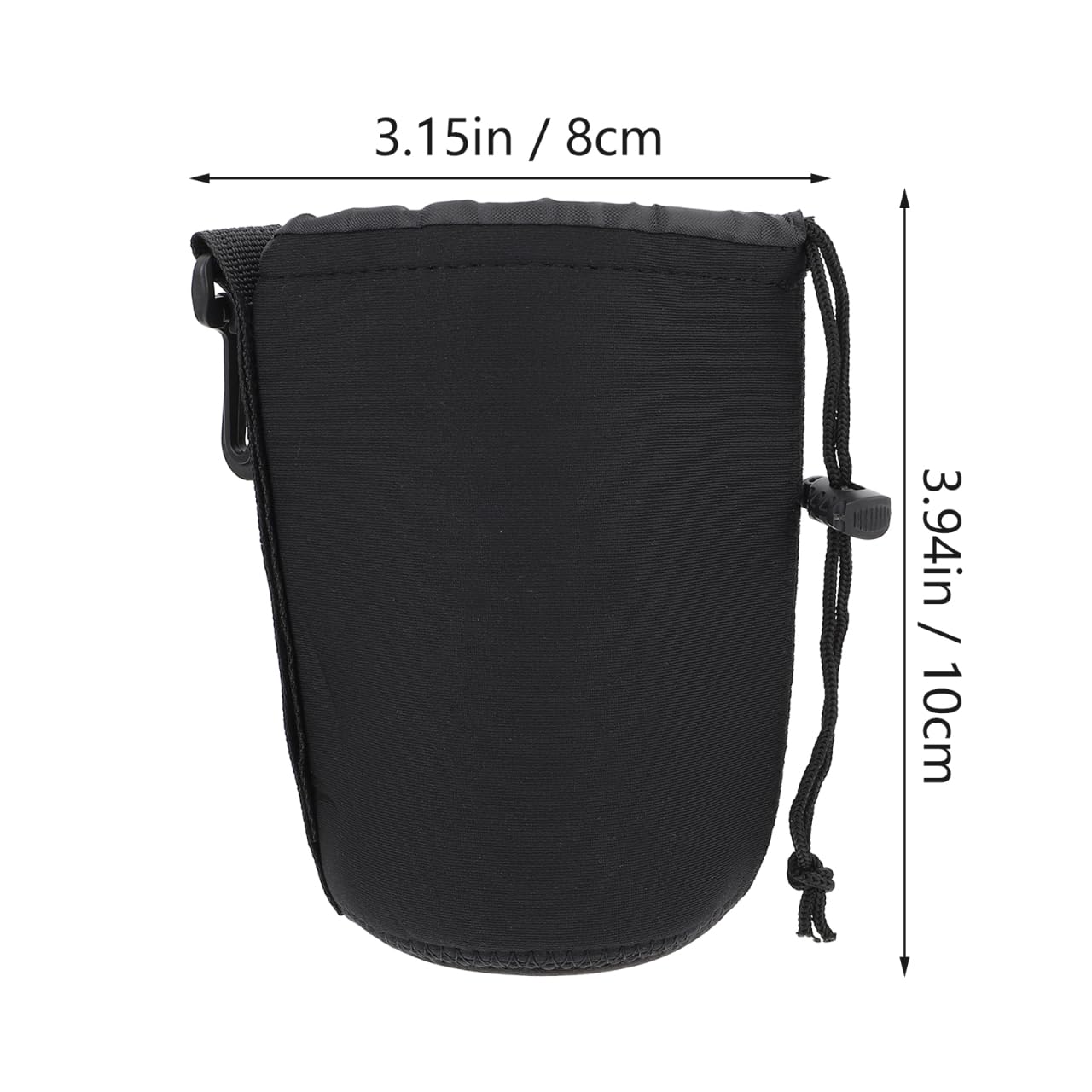 Gadpiparty Torba na obiektyw aparatu Wish Lens Pouch etui na obiektyw aparatu fotograficznego Wide Machine obiektyw aparatu torba do przechowywania obiektywu aparatu akcesoria czarna, czarny