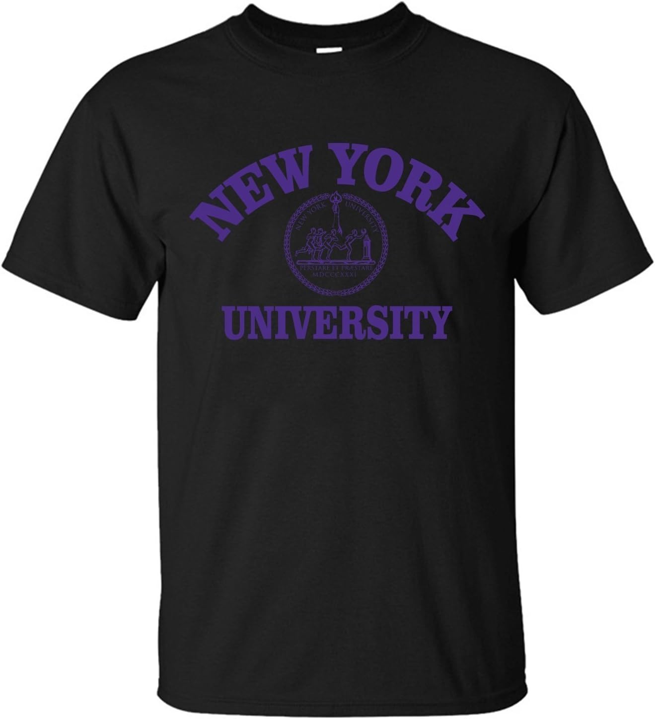 Men's New York University NYU Private University Black T shirt