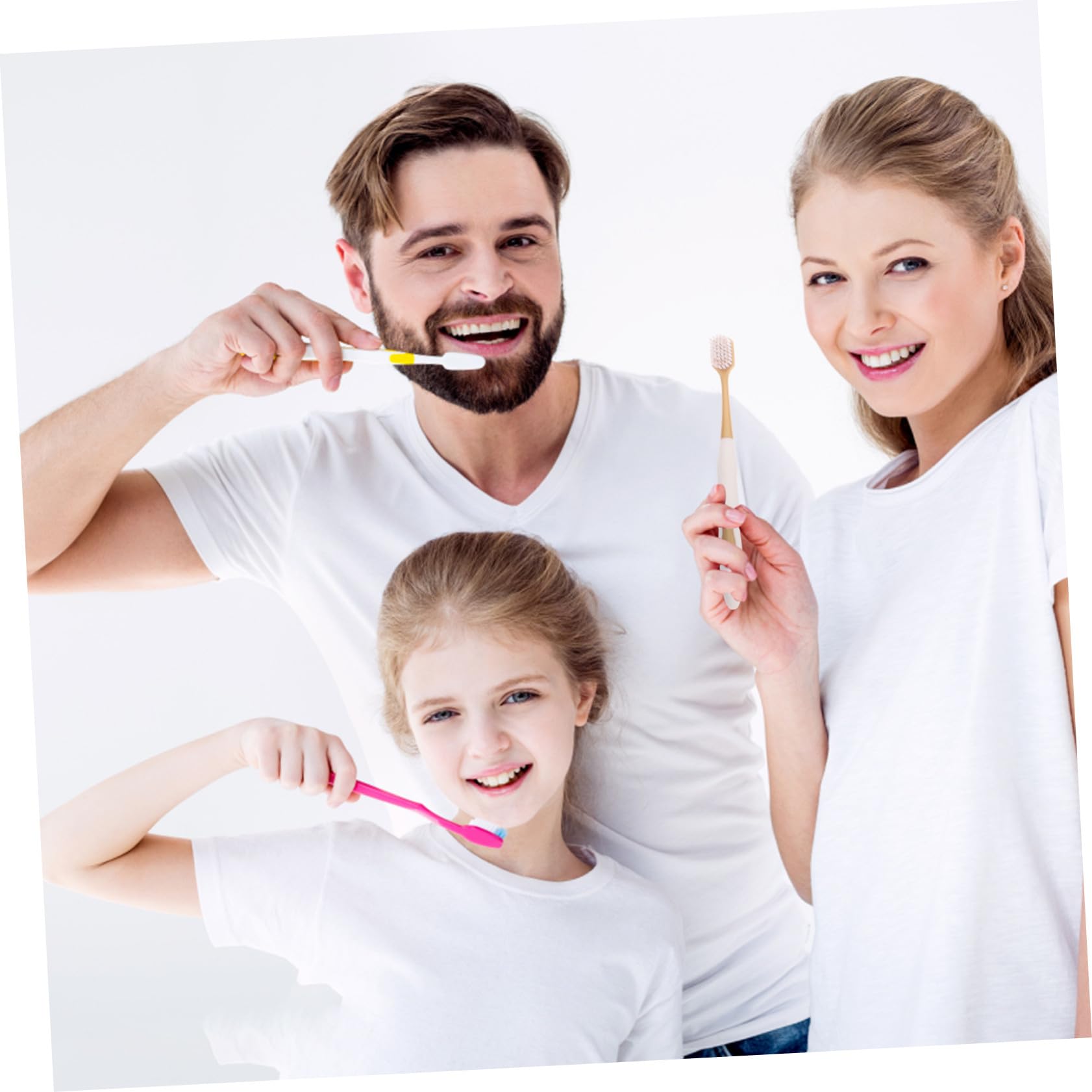 COLLBATH 36 piezas Cepillos de Dientes Cabezal Suaves para Adultos Ergonomía Cómoda Limpieza Profunda Cuidado Dental Hogar Uso Diario