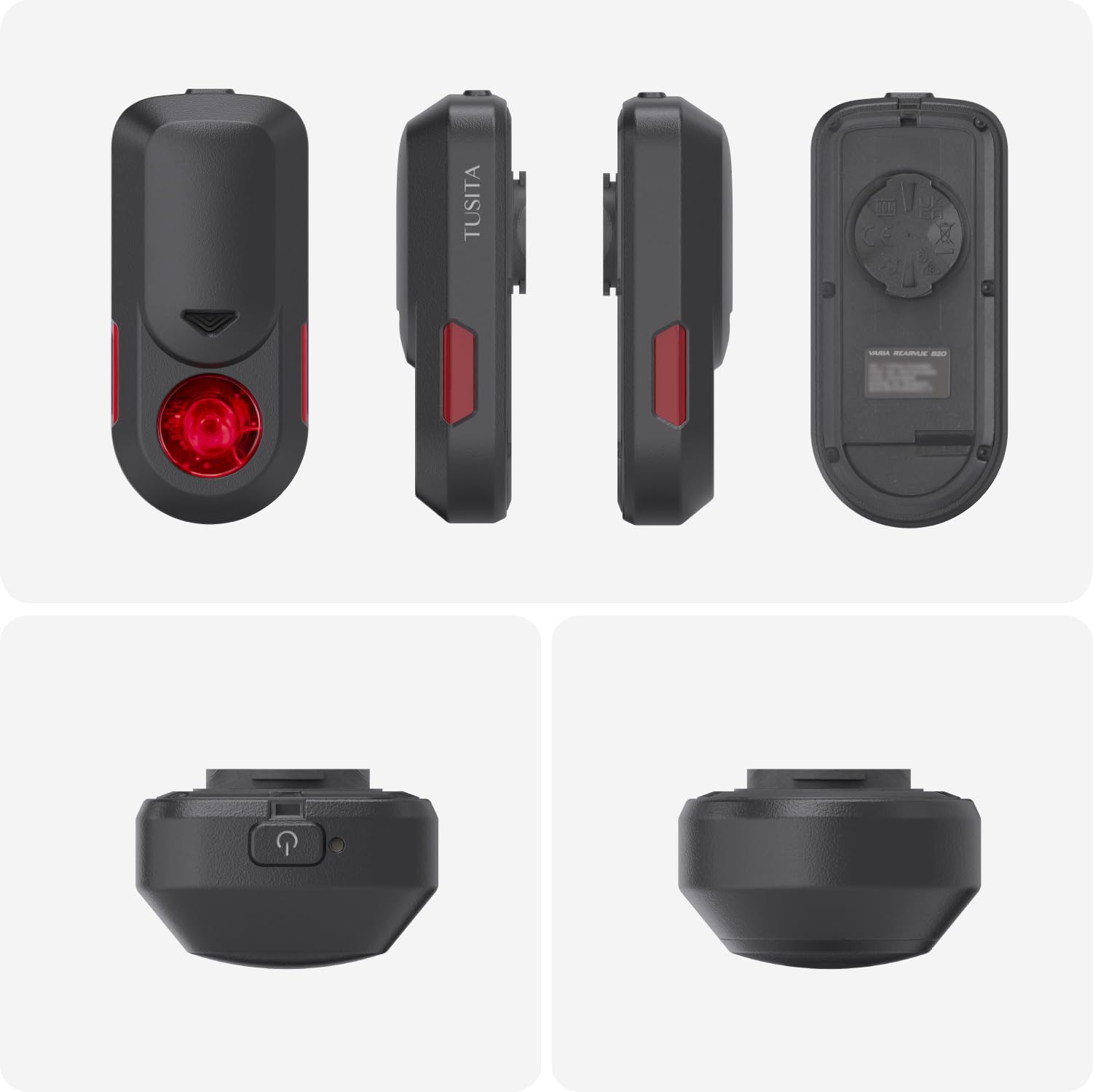 TUSITA Silikonowe Etui Kompatybilny z Garmin Varia RearVue 820 Radar Światło Tylne - GPS Systemów Akcesoria