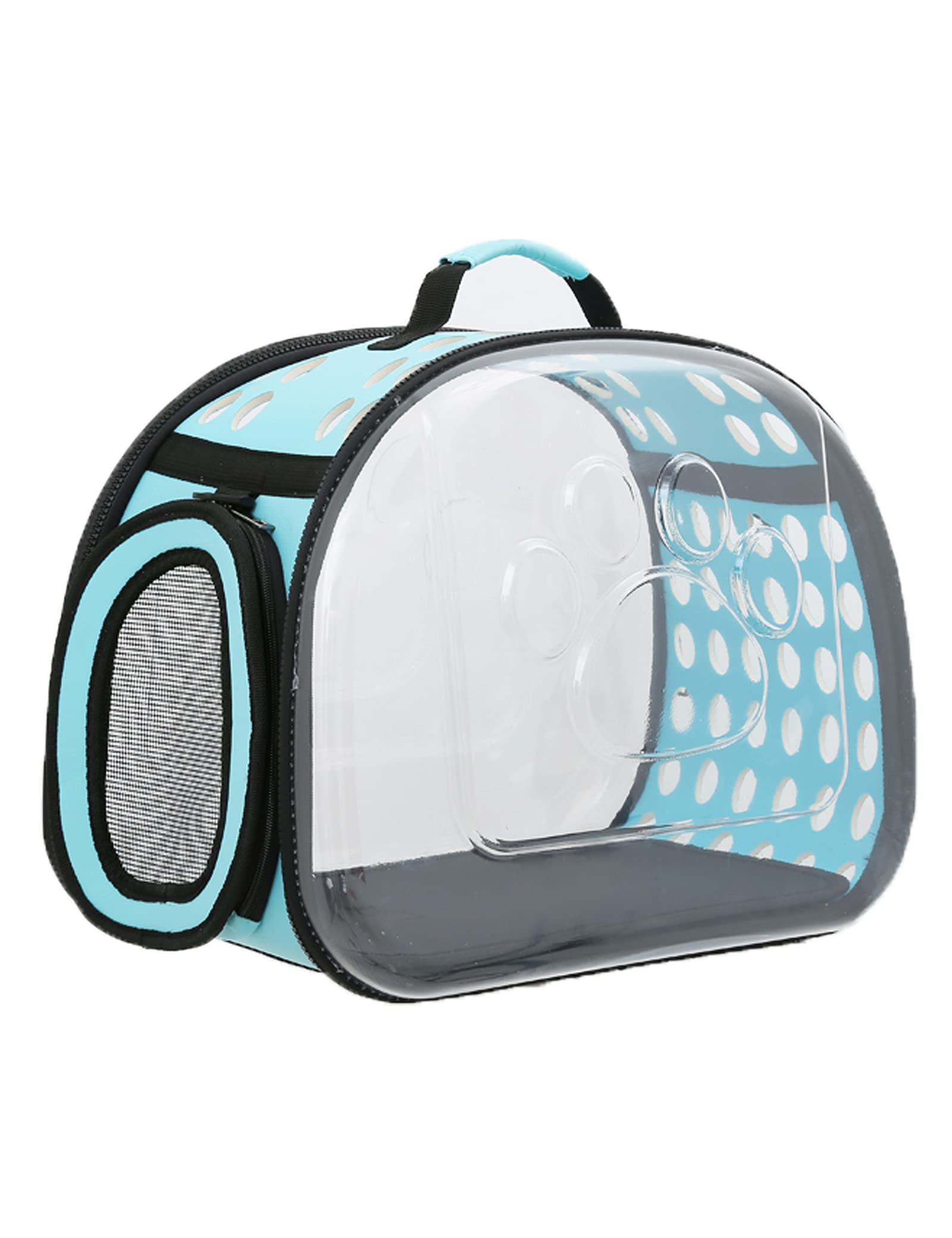 Sirvarni Cat Carrier Collapsible Breathable Package,Space Capsule Transparent Portable Bags Foldable Handbag for Pets Dogs Kitten Puppies,Designed for