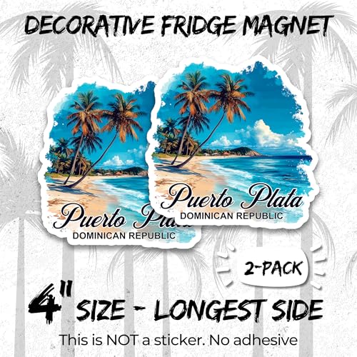 Magnetos Decorativos Puerto Plata Pack 2 de 4 Pulgadas miniatura 2