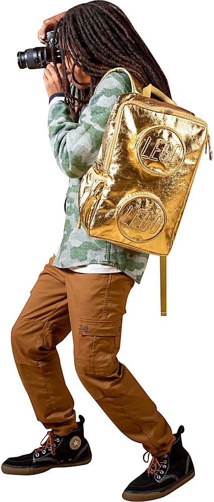 LEGO Brick Backpack - Gold Fashion Backpack, Gold