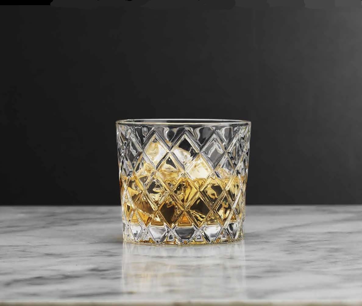 Glaver's Juego de 4 vasos dobles antiguos, 305 ml