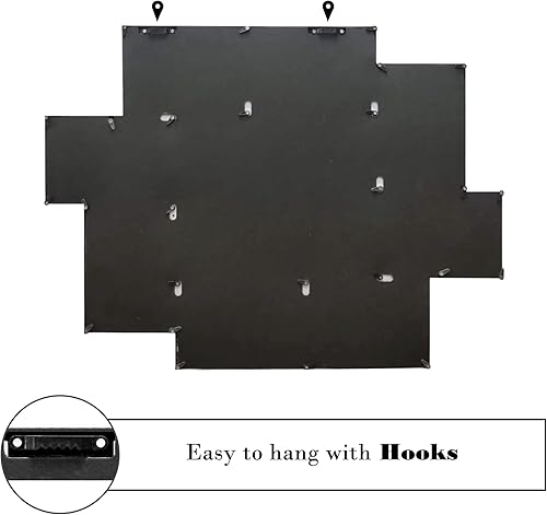 Miniatura 7 de Marco de fotos para pared, 4 x 6 pulgadas, marco de collage de fotos de árbol familiar, 8 marcos de fotos de apertura, collage para decoración de