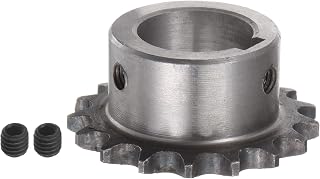 DIN/ISO 06B Roller Chain Sprocket 17T Pitch 3/8" 25mm Bore A3 Carbon Steel Motor Drive Gear
