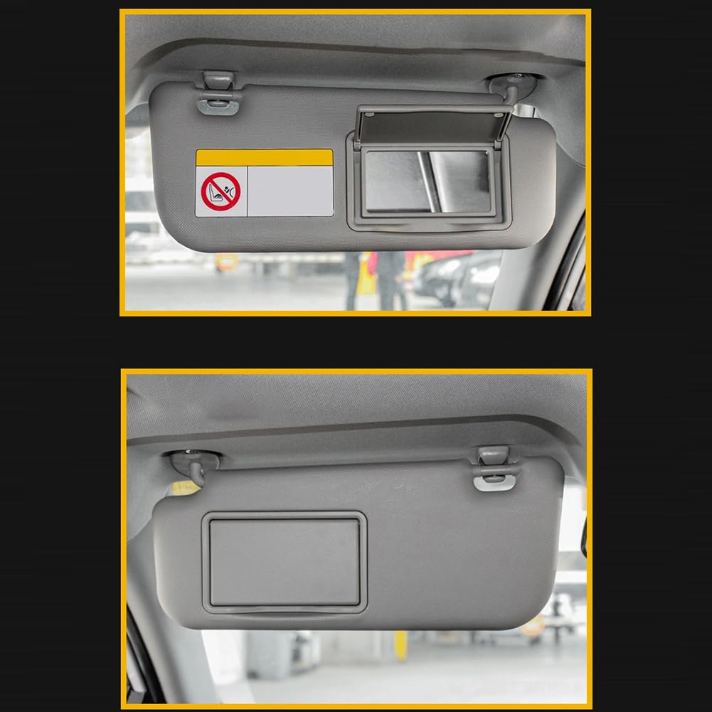 Pare Soleil conducteur, Pare-Soleil de Rechange côté Gauche en PVC avec Vision et sécurité améliorées, Compatible avec Voiture (2014-2019)