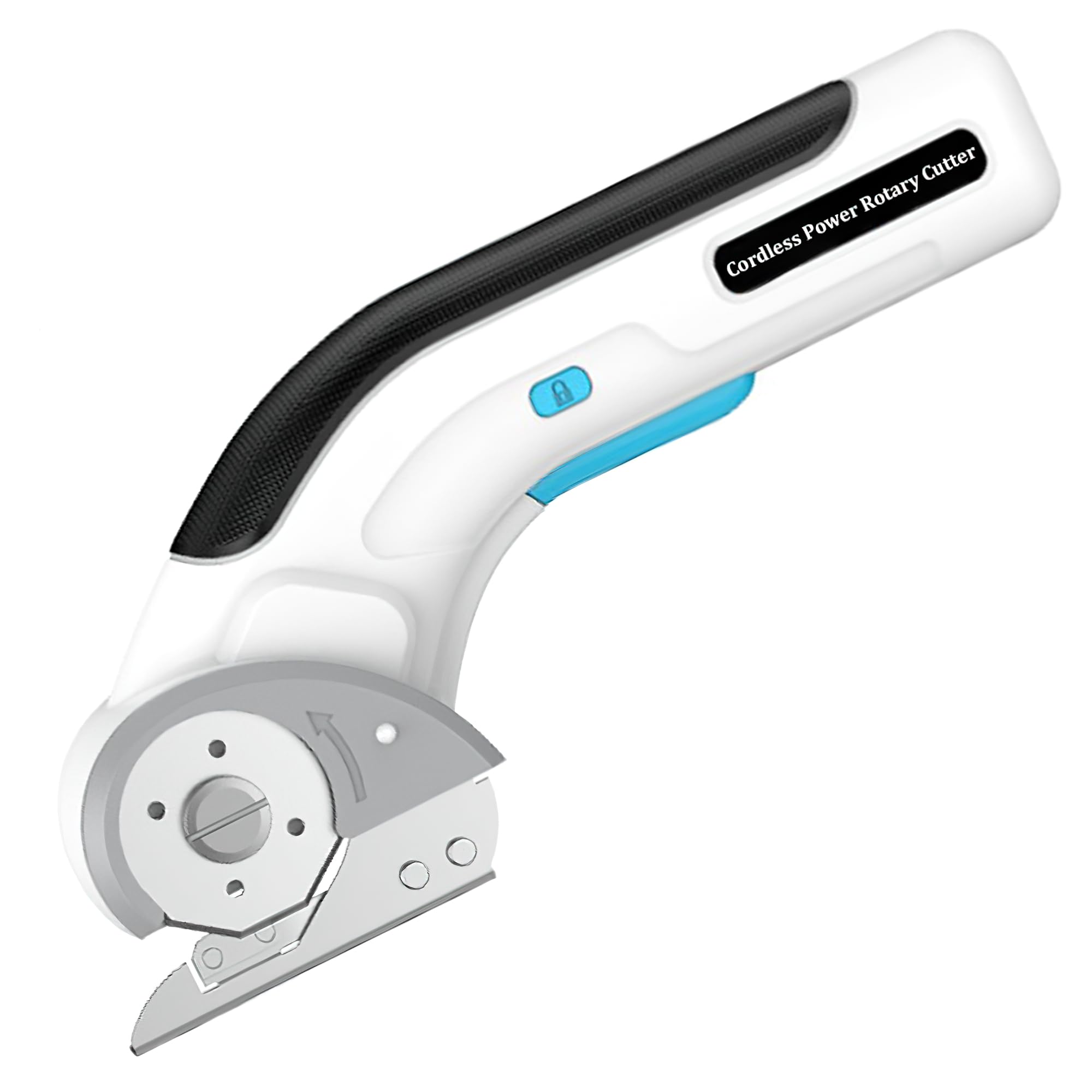 Kaichi ZipSnip Powerful Cordless Electric Scissor - Rotary Fabric and Blouse Cutting Machine, Rechargeable Craft Cutter for Cardboard & Plastic