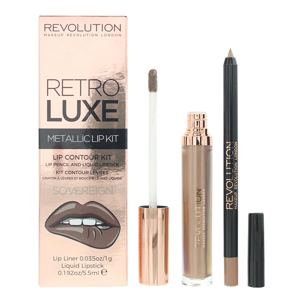 Revolution - Kit per labbra in metallo retrò Luxe