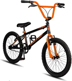 Bicicleta BMX Freestyle Aro 20 Infantil Juvenil Quadro Aço Carbono Aro Alumínio Aero Freio V-Brake para Crianças 4 a 13 Anos