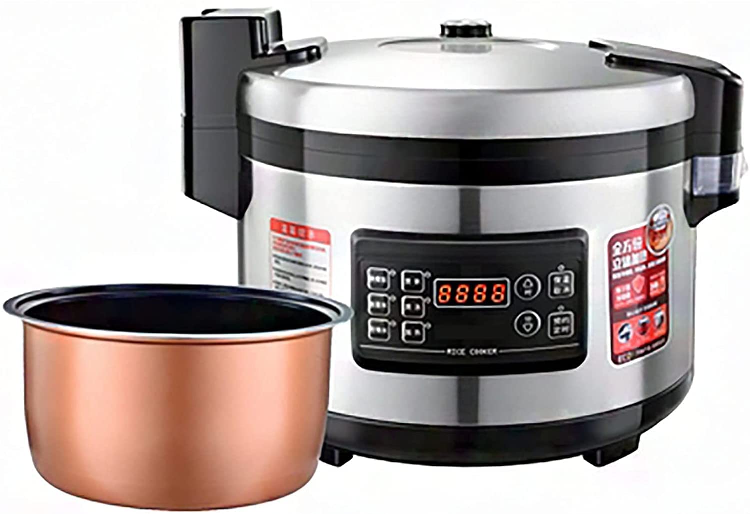 Large Rice Cooker Commercial Rice Cooker Slow Cooker Thicken Non-Stick Inner Pot for Hotels Restaurants Canteens Schools 20L