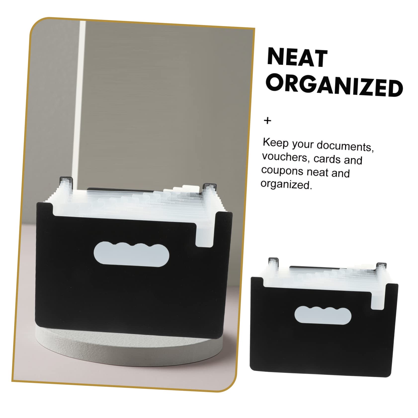 DOITOOL 7 Piezas Organizador de Recibos Multifuncional Carpeta de Portátil para Oficina y para Recibos Notas y Billetes Material Resistente