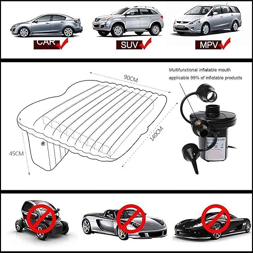 Miniatura 5 de FBSPORT Colchón de cama para automóvil colchón de camping para automóvil cama para dormir colchón inflable de viaje cama de aire para automóvil SUV