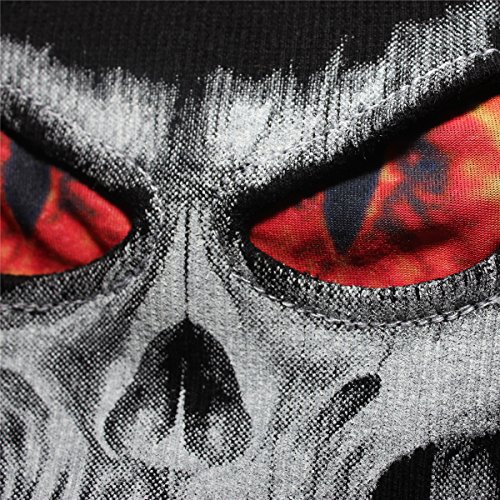 Image of WTACTFUL 3D Scary Skeleton Mask Skull Mask Grim Reaper Mask for Halloween