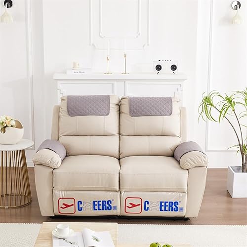 Miniatura 9 de 3 fundas reclinables, fundas de brazos de sherpa para silla reclinable con bolsillos de almacenamiento, funda para reposacabezas para silla